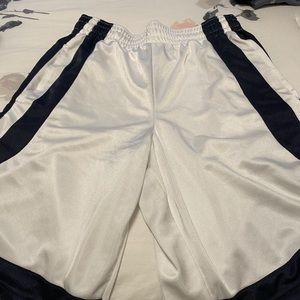 White basketball shorts